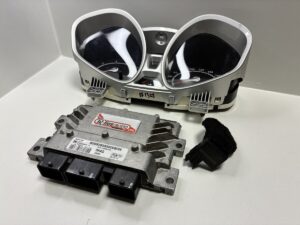 De fiesta rally cup software bestaat uit een tellerklok, transponderring en ECU