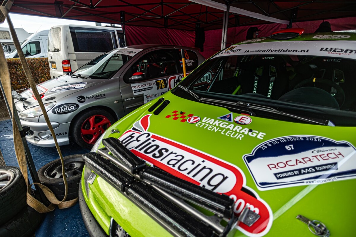 Bij Helios racing kunt u een volledig geprepareerde Peugeot 206 rally auto huren